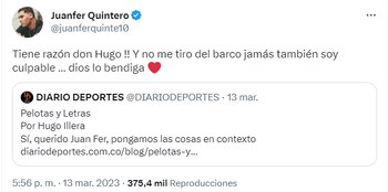 Juan Fernando Quintero y su