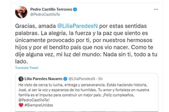 Castillo contrajo matrimonio en el