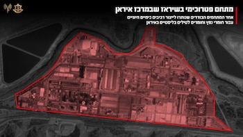 El Ejército israelí atacó una planta petroquímica del régimen de Irán en Shiraz