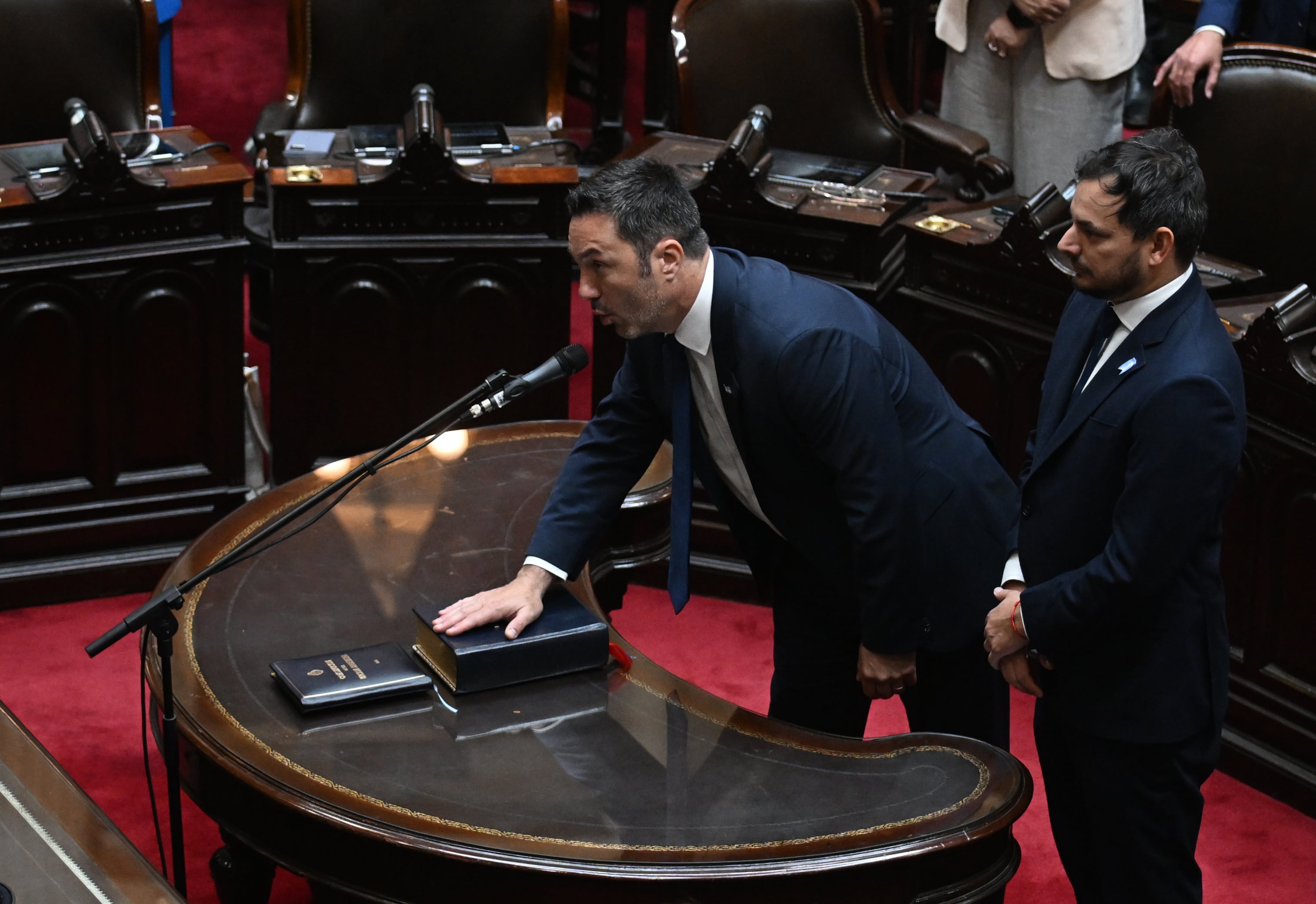 Luis Petri, durante la jura como diputado nacional (Foto: Maximiliano Luna)