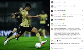 Post de Instagram de Luis Suárez tras su doblete ante Rio Ave - crédito Instagram
