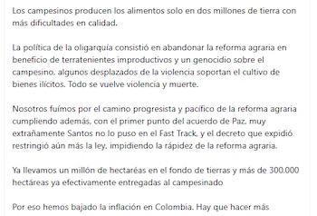 Petro habló sobre la reforma