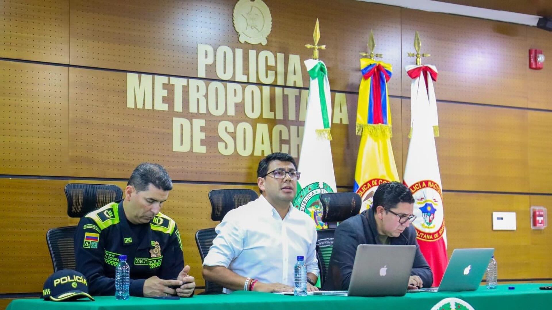 Alcalde de Soacha, Julián Sánchez Giraldo - crédito @JulianPericoJr/X