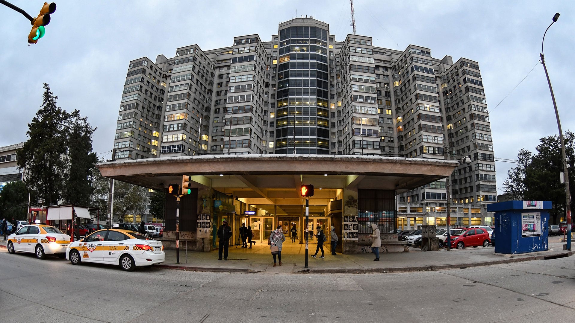 El hospital universitario de Clínicas en Montevideo (Presidencia)