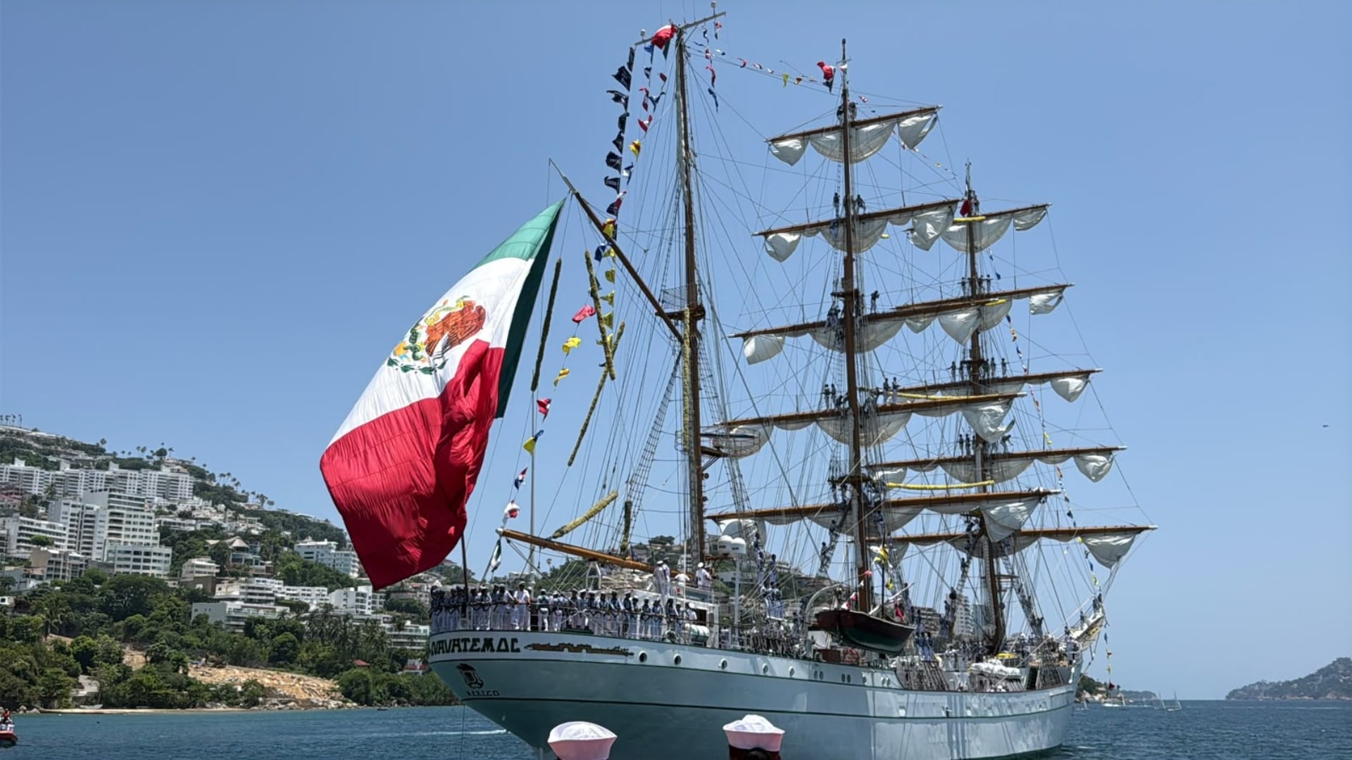 Buque Escuela ‘Cuauhtémoc’ zarpa con agenda para visitar puertos en Estados Unidos y Canadá