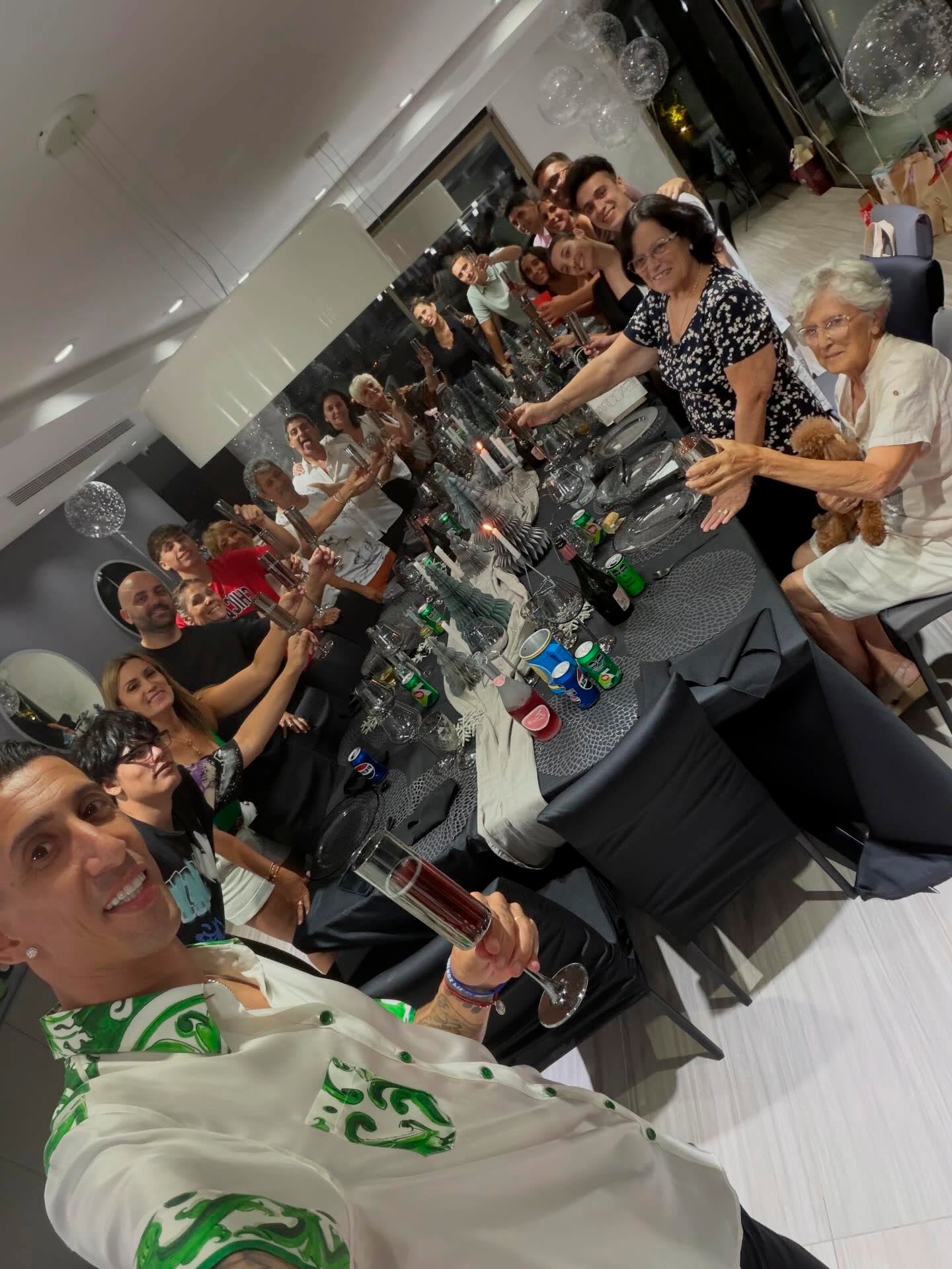 La postal familiar del Fideo en Rosario