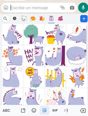 Presionar el signo más en