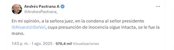 El expresidente Andrés Pastrana afirmó