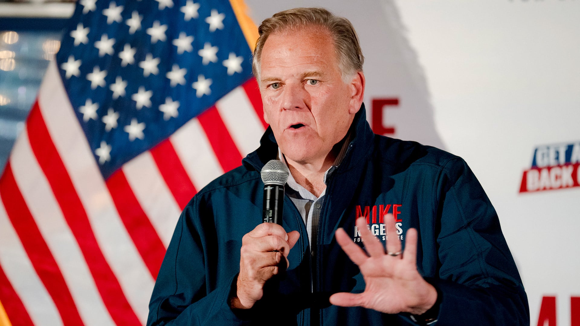 Mike D. Rogers, con apoyo presidencial, compite en las primarias republicanas al Senado en Michigan. (Nic Antaya for The Washington Post)