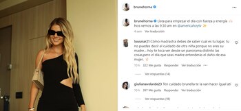Comentarios al Instagram de Brunella