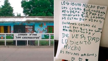 Robo en un jardín de