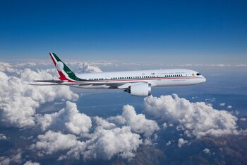 El avión Boeing 787-8 fue