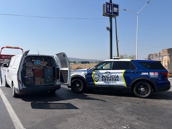 Camioneta en la que fue