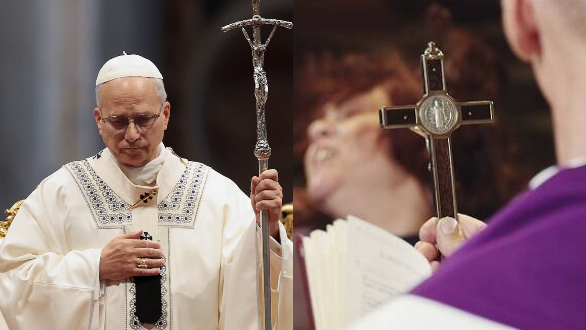 Papa León XIV se reúne con exorcistas ante aumento de ocultismo y satanismo en el mundo. (Foto composición: Infobae Perú/Agencia Andina/Vaticano)