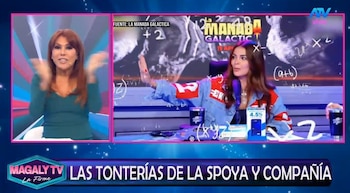 Magaly Medina atacou Laura Spoya e leu as mensagens que inundaram sua rede: “É muito legal”. Captação: Magaly TV La Firme.