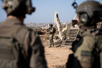 Militares israelíes en la Franja