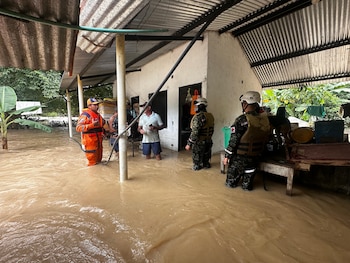 Las inundaciones generaron afectaciones en viviendas, vías y comunidades rurales de Casanare-crédito Ejercito Nacional