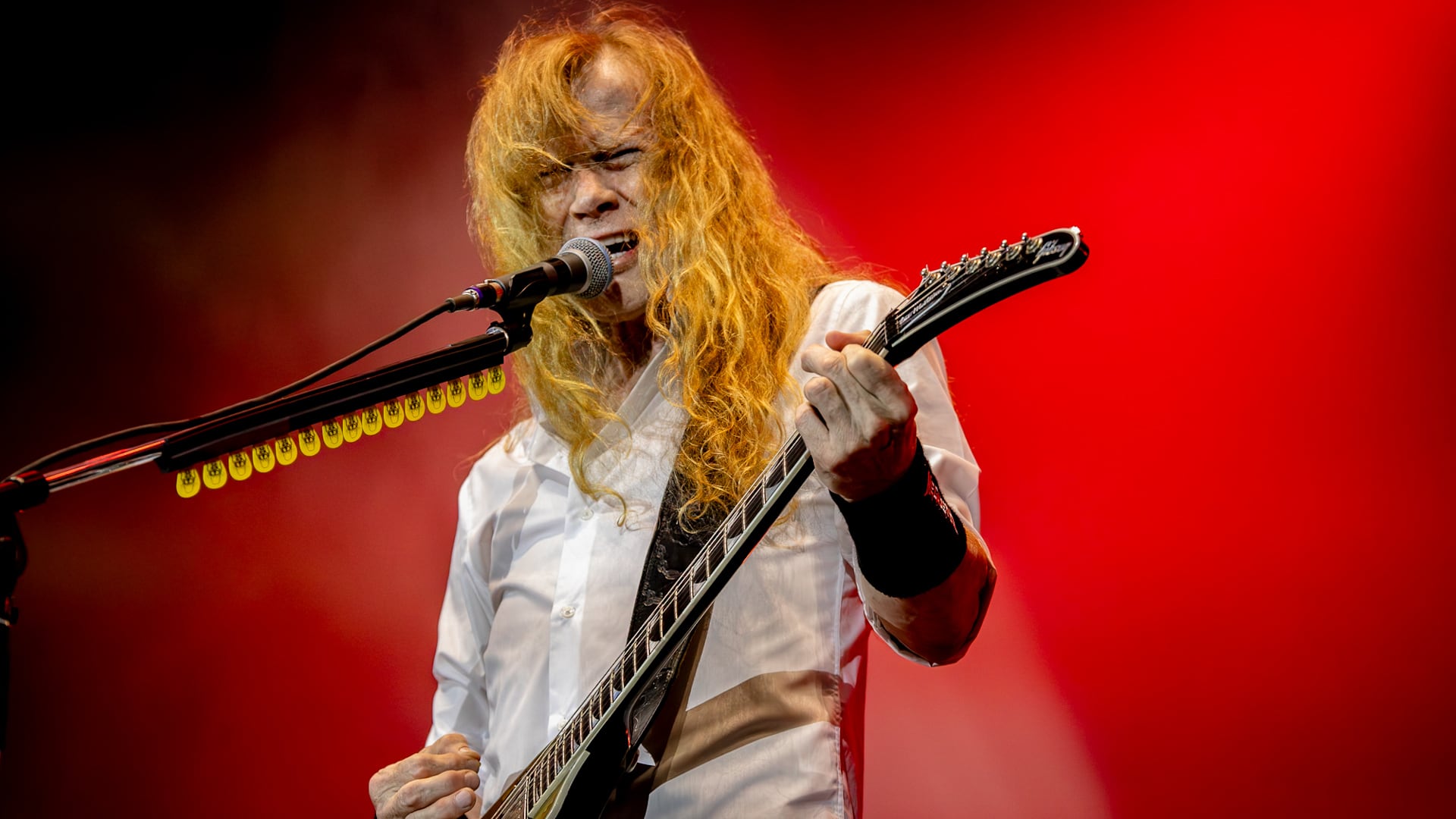 Dave Mustaine, en su última visita al país (María Belén Bautista)