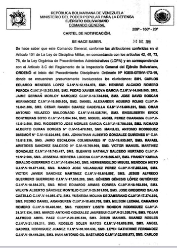 Tropas desertoras en Venezuela