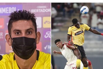 Bruno Piñatares elogió a su equipo, Barcelona SC, que pudo ganar a Universitario pese a tener un expulsado.