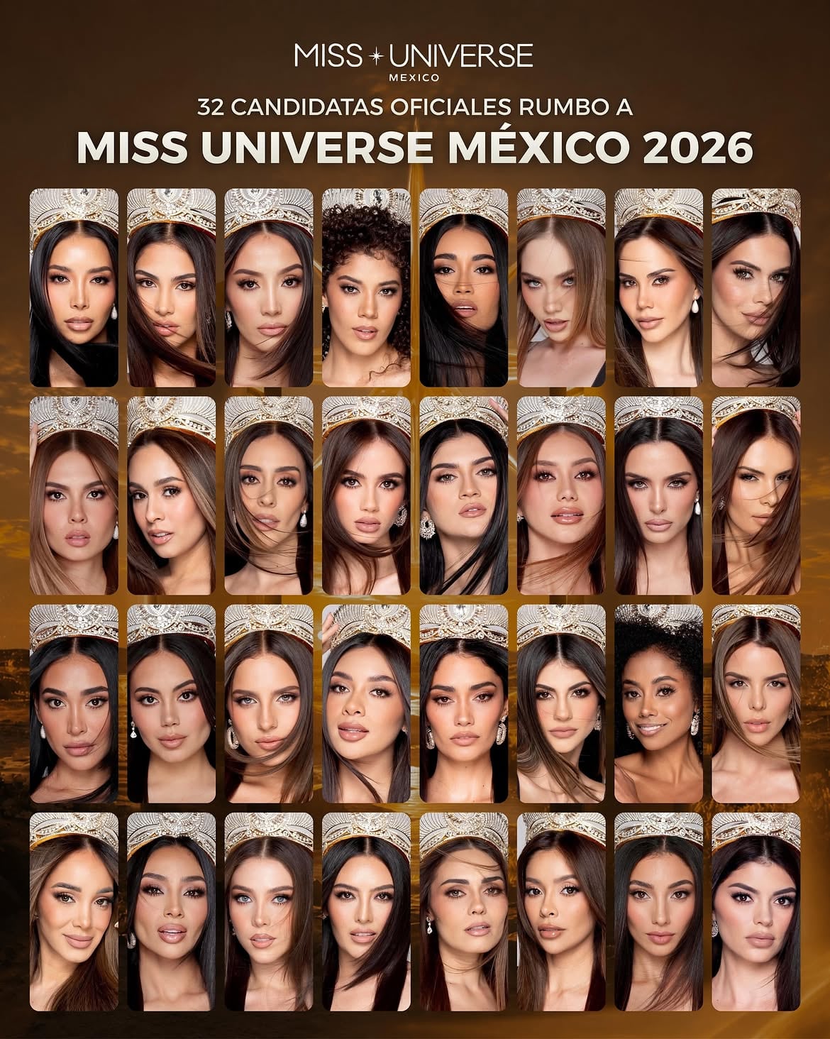Miss Universe México 2026 reúne a 32 candidatas y perfila como favoritas a Arisbe Cueto, Glenda Makhlouf, Ximena Aranda, Génesis Vera y María Vargas. (Instagram)