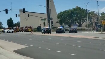 La policía y los bomberos