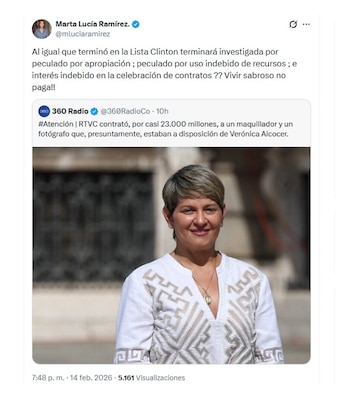 Con este mensaje en X,