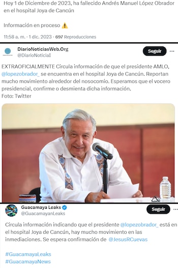 El rumor continuó por varios