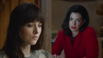Así fue cómo Anne Hathaway y Dakota Johnson improvisaron su escena de besos en ‘Verity’
