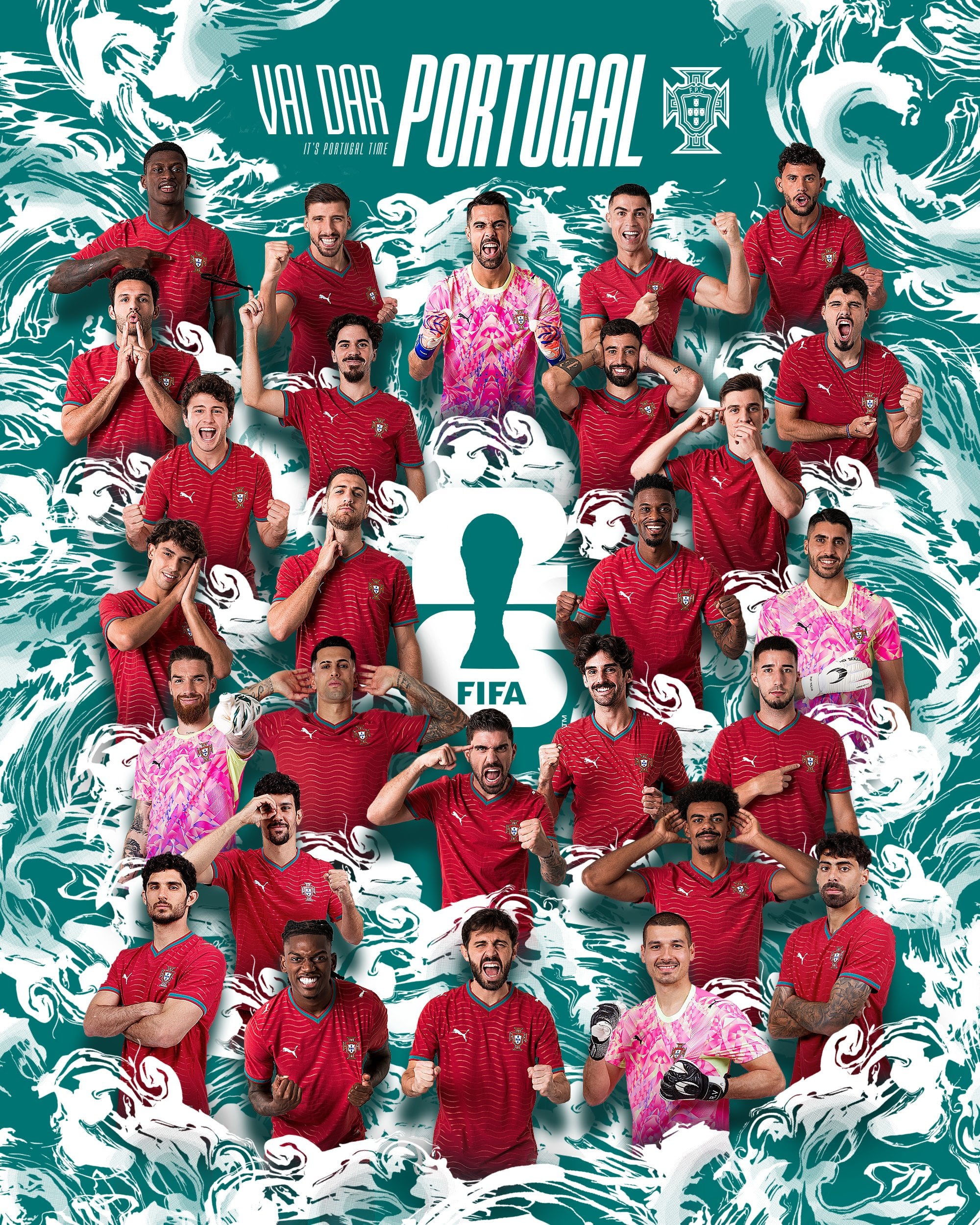 Convocados a la selección de Portugal para la Copa Mundial de la FIFA 2026 - crédito Selección de Portugal