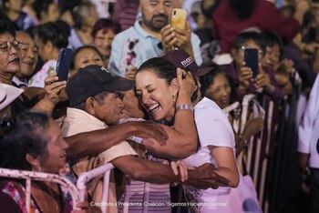 La candidata de la coalición