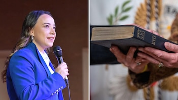 Senadora Sara Castellanos presentará proyecto para declarar el 31 de octubre como el Día Nacional de la Biblia: regaló varios textos religiosos a sus compañeros en el Congreso