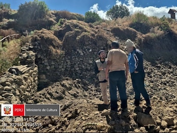 La DDC Áncash paralizó los trabajos tras verificar la intervención en un área protegida declarada Patrimonio Cultural de la Nación. Ministerio de Cultura