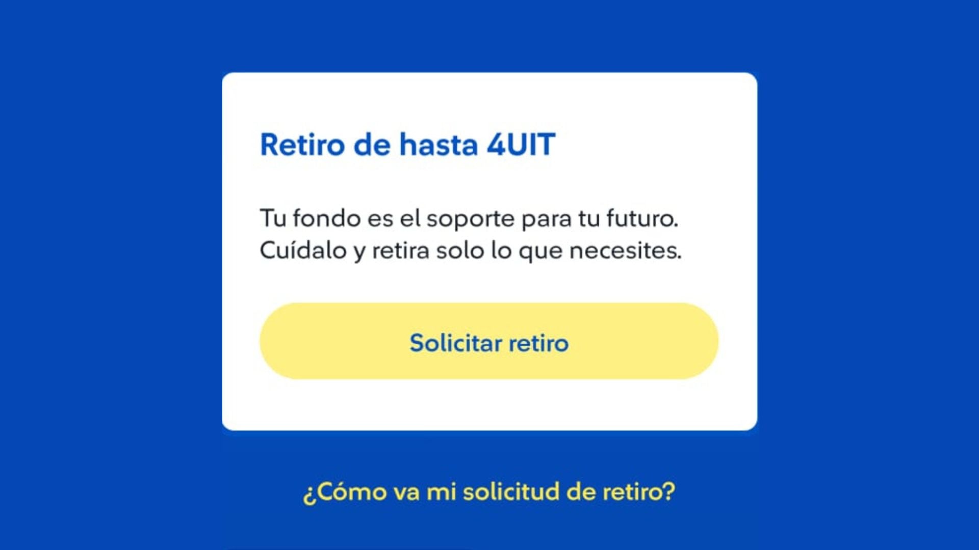 El link para hacer la solicitud del retiro AFP ya está activo, pero varía según la AFP en la que estás. - Crédito Captura de AFP Integra