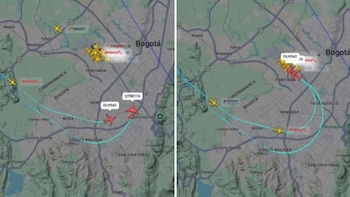 La cercanía y trayectoria de los vuelos Lufthansa y Qatar Airways fueron detectadas por usuarios en plataformas de rastreo aéreo en tiempo real, encendiendo la alerta sobre seguridad aérea - crédito Captura video