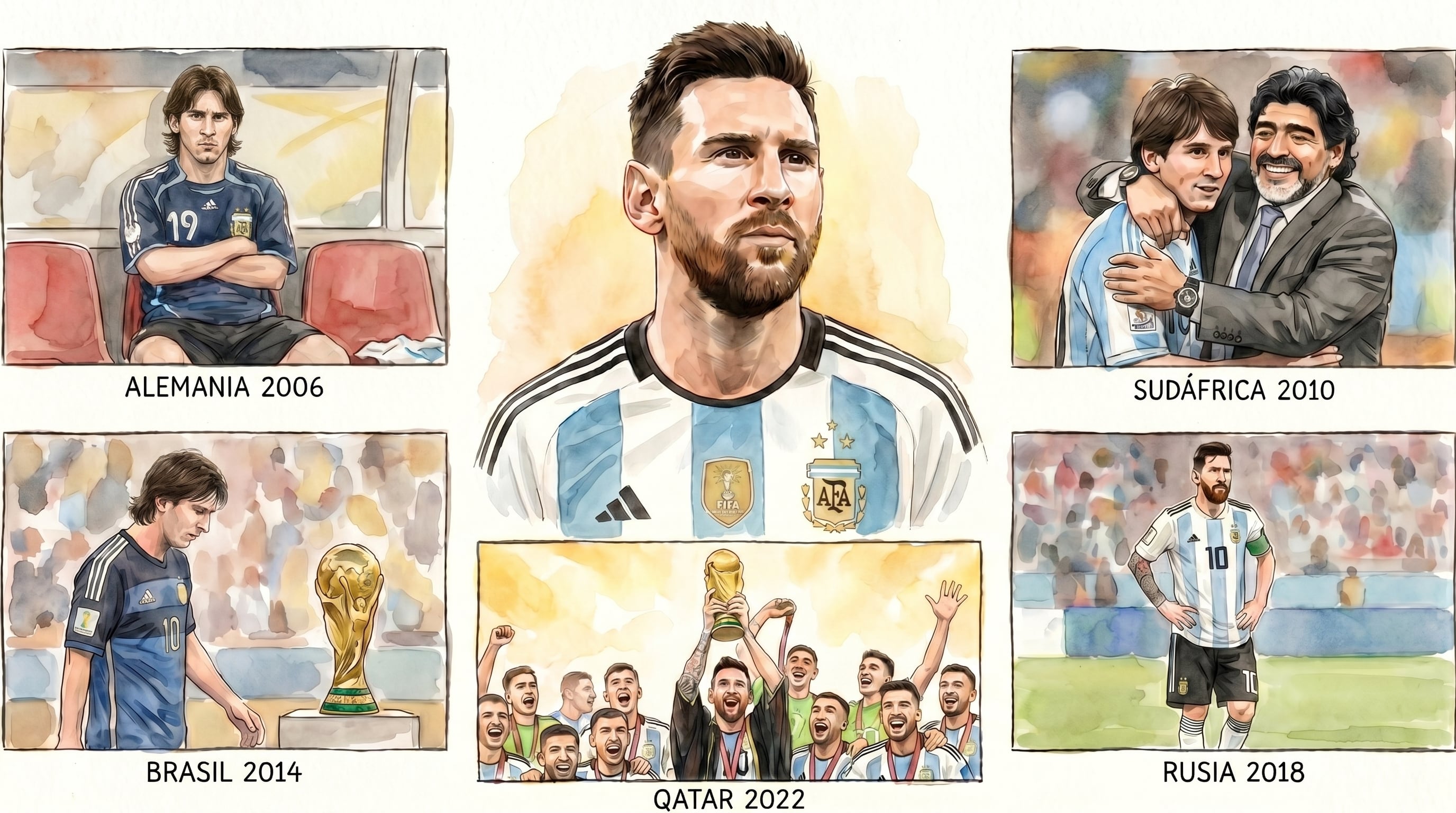 Lionel Messi se prepara para disputar su sexto Mundial con la selección argentina (Imagen Ilustrativa Infobae)