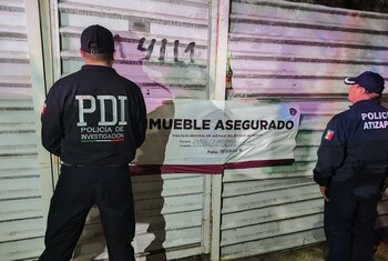 El cateo al inmueble fue