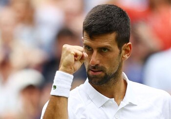 Novak Djokovic celebra tras meterse