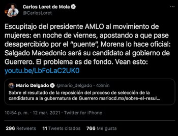 Loret de Mola criticó nuevamente