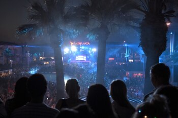 Las copas, no incluidas, rozan