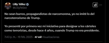 La senadora insistió en que