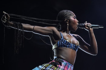 Doechii performs on the west