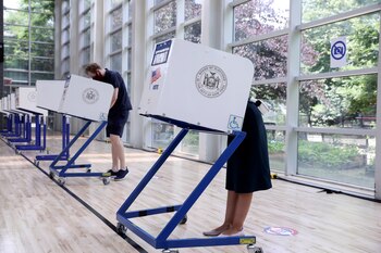 Centro de votación en el