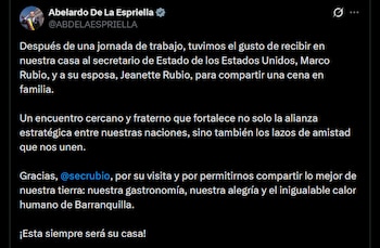 Abelardo de la Espriella - crédito @ABDELAESPRIELLA/X