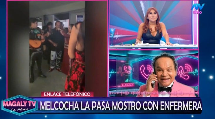 Melcochita habla en vivo sobre la joven que acompaña sus noches de salsa. Captura: Magaly TV La Firme.