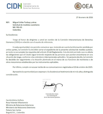 La Cidh cerró expediente sobre