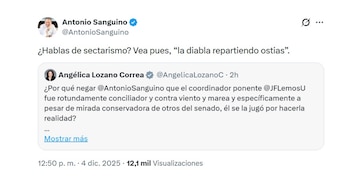 El ministro Antonio Sanguino respondió