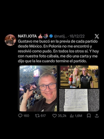 La cábala de Nati Jota que sigue desde el Mundial de 2026