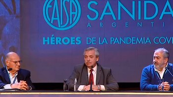 Alberto Fernández habló en el