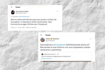 Las reacciones por la escena